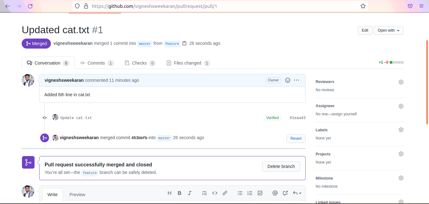 Merged Status
