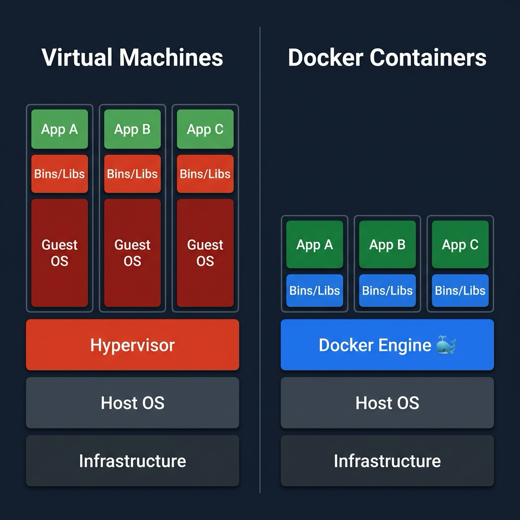 Virtual Machines vs Docker Containers