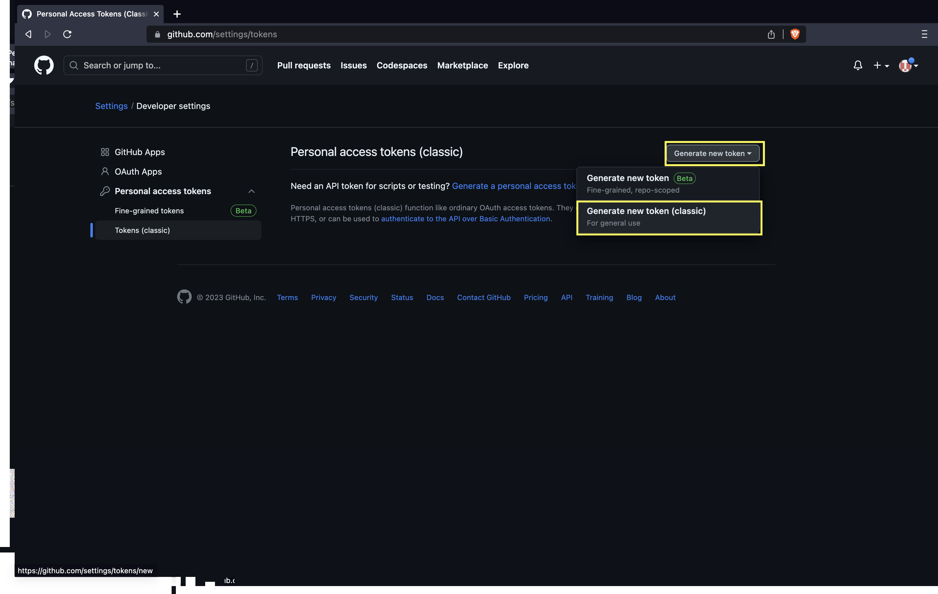 Generate Token