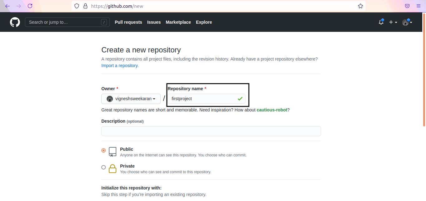 Create Repo 1