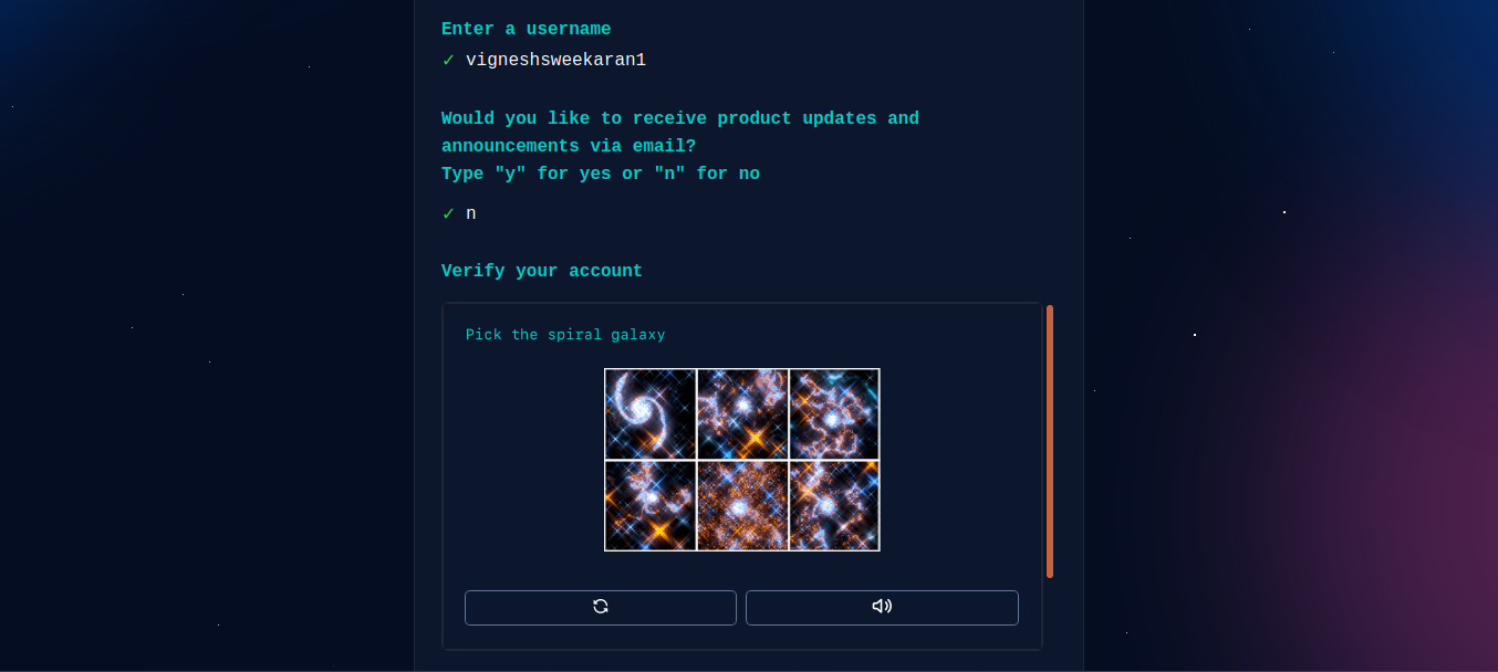 Create Password